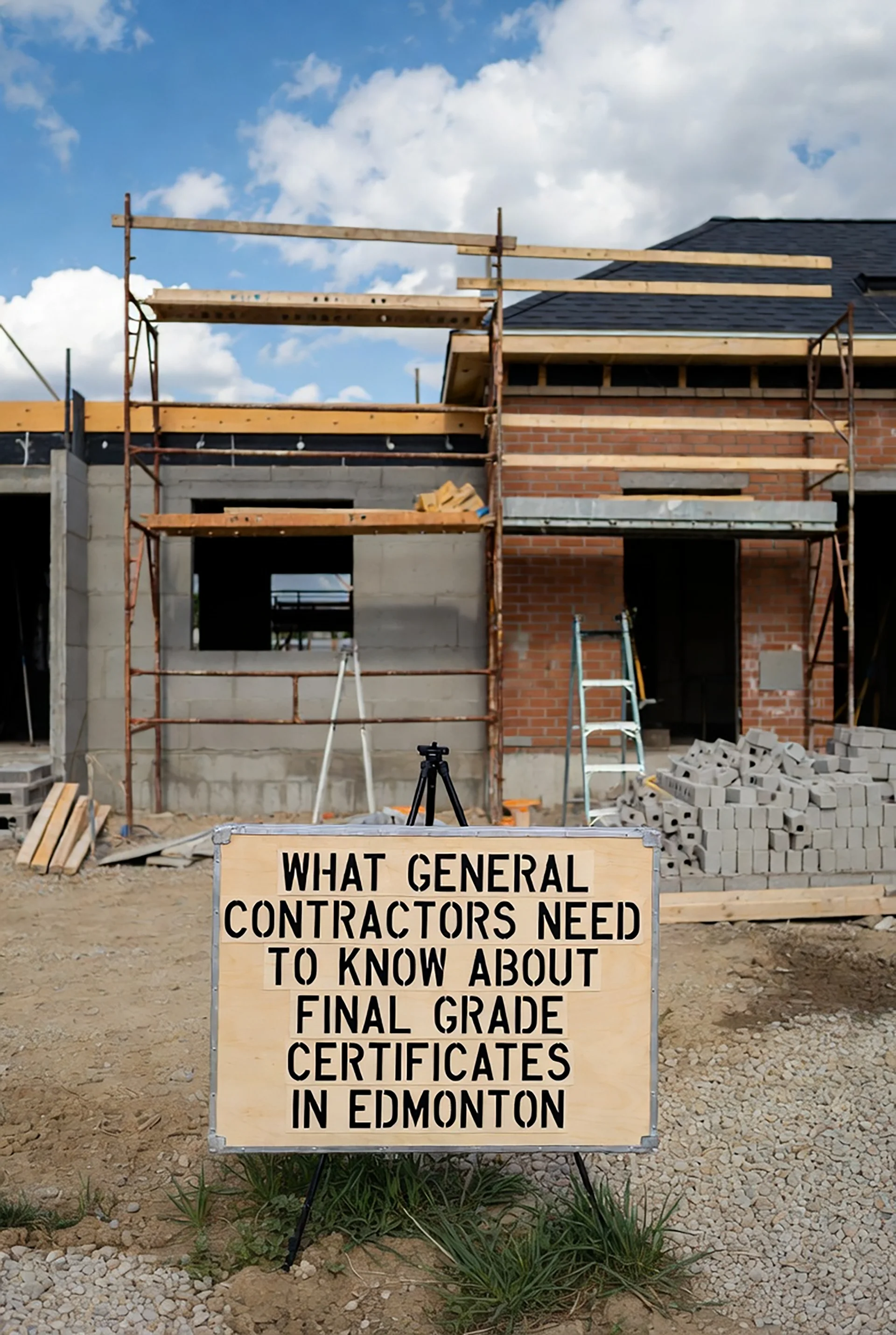 Final grade certificates in Edmonton — what general contractors and builders need to know