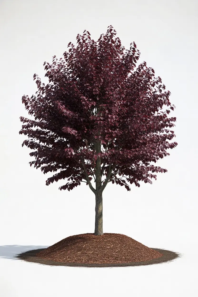Schubert Chokecherry tree with purple foliage